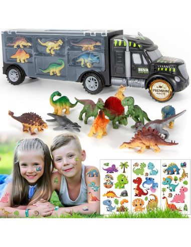 MOBIUS Camión Transportador de Dinosaurios - 12 Figuras