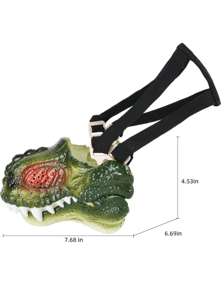 Máscara de Dinosaurio Johehe con Sonido y Luz para Niños Máscara de Dinosaurio Johehe con Sonido y Luz para Niños