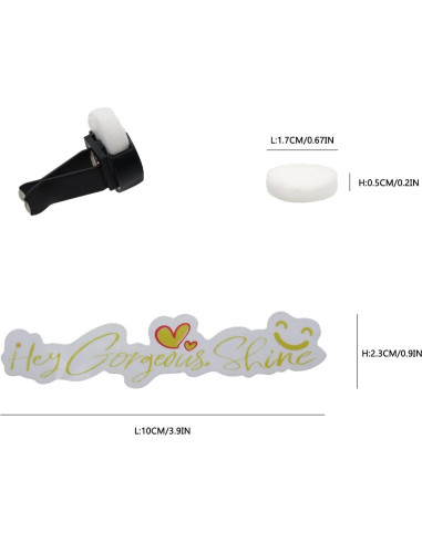 30 Almohadillas de Fieltro para Ambientador de Coche ORIESSE