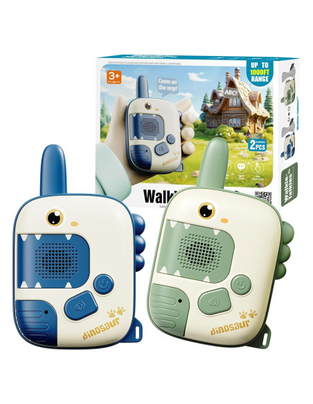Walkie Talkies Dinosaurio HONGID para Niños 2 Piezas Walkie Talkies Dinosaurio HONGID para Niños 2 Piezas