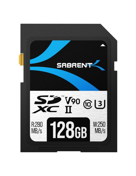 Tarjeta de Memoria SD UHS-II SABRENT Rocket V90 128GB Tarjeta de Memoria SD UHS-II SABRENT Rocket V90 128GB