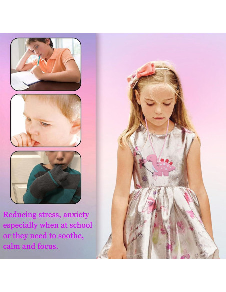 Collares Masticables LeeYean 6 Piezas Silicona Sensorial Collares Masticables LeeYean 6 Piezas Silicona Sensorial