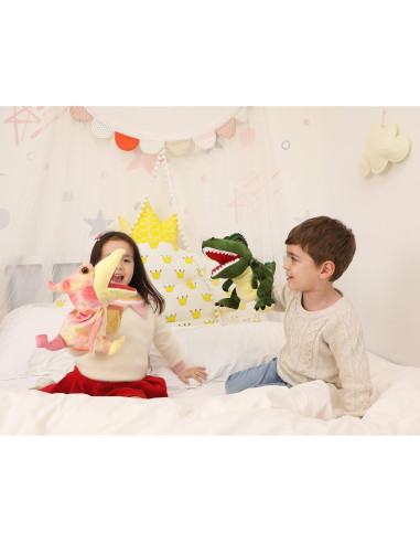 Títere de Mano Dinosaurio JUSTQUNSEEN Juguete para Niños