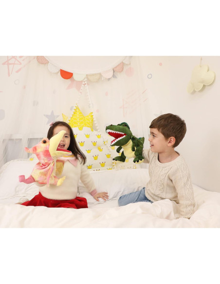 Títere de Mano Dinosaurio JUSTQUNSEEN Juguete para Niños Títere de Mano Dinosaurio JUSTQUNSEEN Juguete para Niños