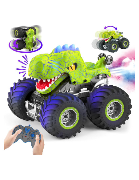 Coche RC Dinosaurio Flybakiz 360 Acrobático para Niños Coche RC Dinosaurio Flybakiz 360 Acrobático para Niños