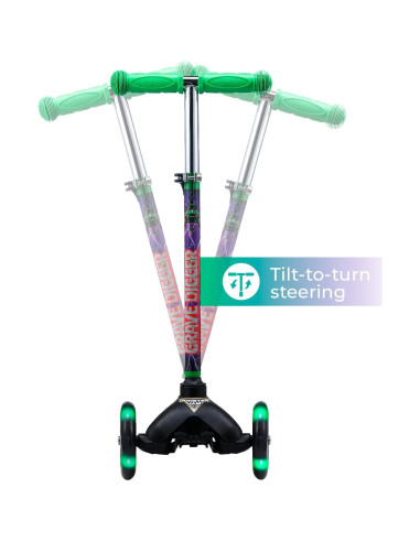 Scooter Autobalanceado Voyager Monster Jam 3 Ruedas Iluminadas