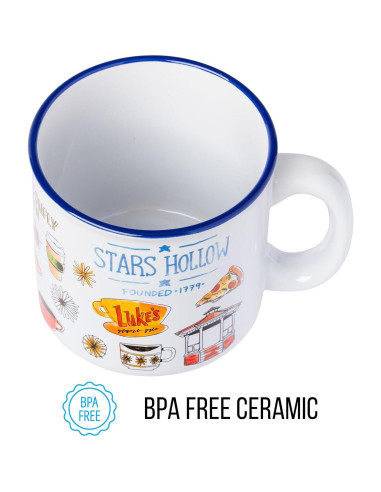Taza Camper Cerámica Silver Buffalo Gilmore Girls 591 ml