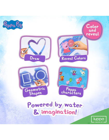 Alfombra de Dibujo de Agua LUPPA 50x70cm Peppa Pig Rosa Alfombra de Dibujo de Agua LUPPA 50x70cm Peppa Pig Rosa
