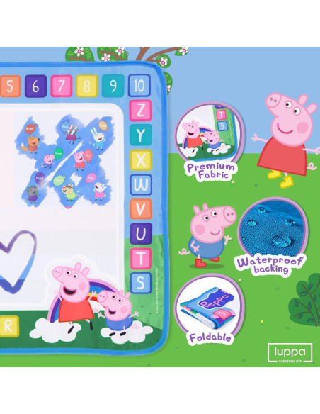 Alfombra de Dibujo de Agua LUPPA 50x70cm Peppa Pig Rosa Alfombra de Dibujo de Agua LUPPA 50x70cm Peppa Pig Rosa