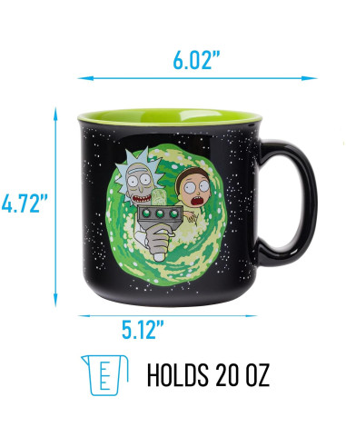Taza de cerámica Silver Buffalo Rick y Morty 591 ml