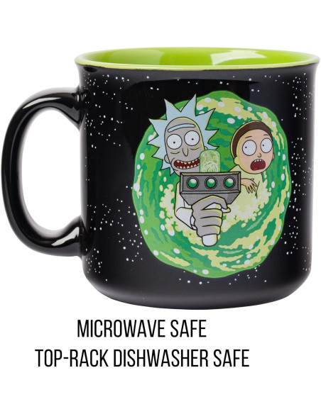 Taza de cerámica Silver Buffalo Rick y Morty 591 ml Taza de cerámica Silver Buffalo Rick y Morty 591 ml