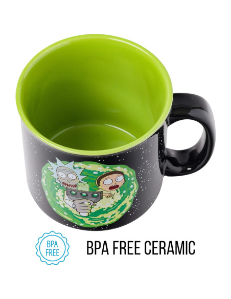 Taza de cerámica Silver Buffalo Rick y Morty 591 ml Taza de cerámica Silver Buffalo Rick y Morty 591 ml
