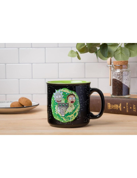 Taza de cerámica Silver Buffalo Rick y Morty 591 ml Taza de cerámica Silver Buffalo Rick y Morty 591 ml