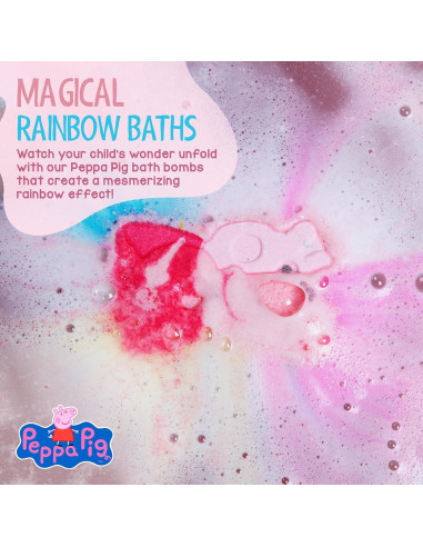 Bombas de baño Peppa Pig para niños - Naturales y suaves