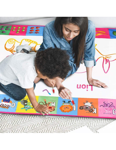 Alfombra de Dibujo Mágica Toyk 101.6x71.1cm Rosa para Niños
