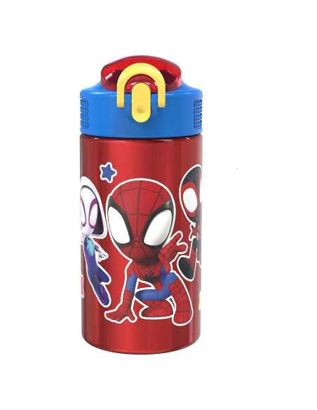 Botella de Agua Inoxidable Zak Spider-Man 15.5 oz Botella de Agua Inoxidable Zak Spider-Man 15.5 oz