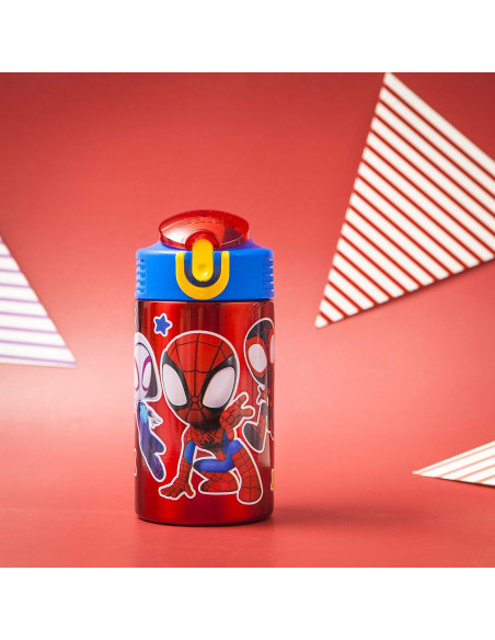 Botella de Agua Inoxidable Zak Spider-Man 15.5 oz Botella de Agua Inoxidable Zak Spider-Man 15.5 oz
