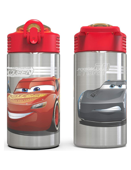 Botella de Agua Zak Designs Cars 3 15.5 oz Acero Inoxidable Botella de Agua Zak Designs Cars 3 15.5 oz Acero Inoxidable