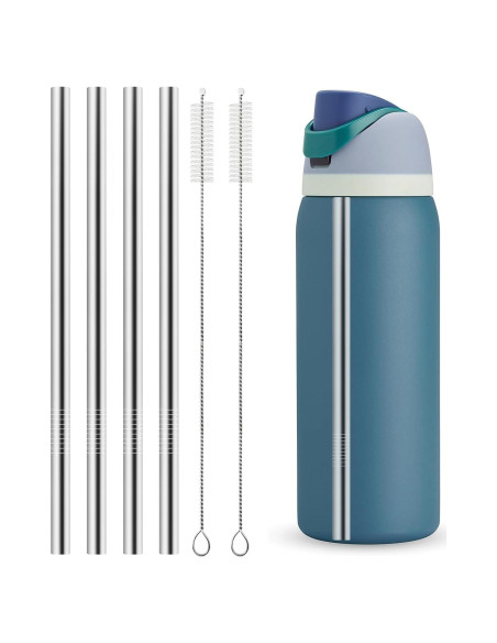 Popotes de Acero Inoxidable Reutilizables XZESH para Botella Owala 40 oz Popotes de Acero Inoxidable Reutilizables XZESH para Botella Owala 40 oz