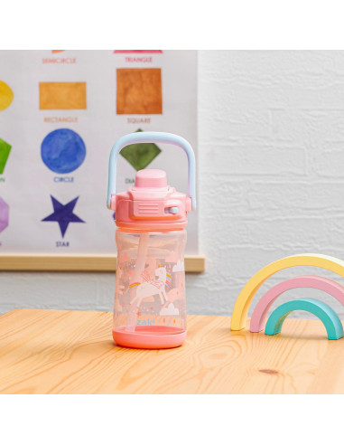 Botella de Agua Infantil Zak Designs Unicornio 354ml a Prueba de Fugas