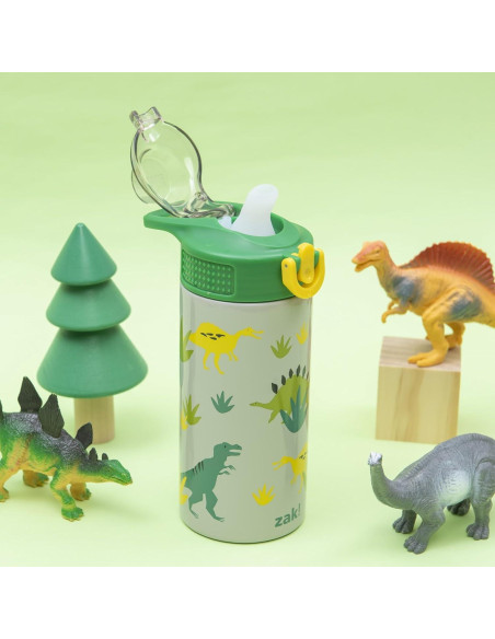 Botella de Agua Infantil Zak Designs 414ml con Pajilla Dino Botella de Agua Infantil Zak Designs 414ml con Pajilla Dino