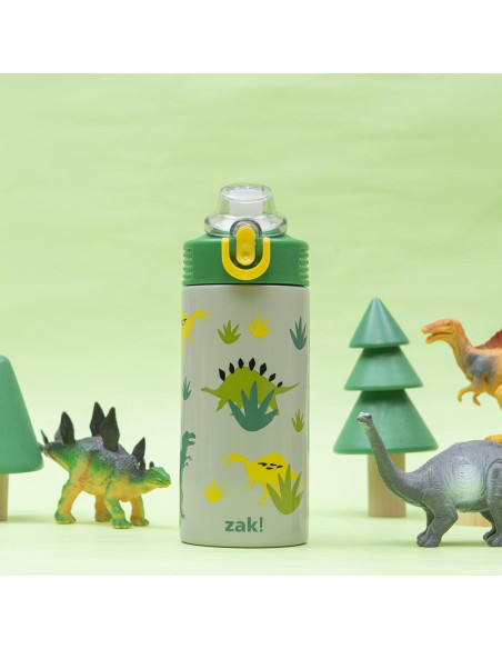 Botella de Agua Infantil Zak Designs 414ml con Pajilla Dino Botella de Agua Infantil Zak Designs 414ml con Pajilla Dino