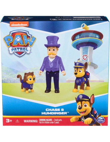 Conjunto de Figuras Paw Patrol Chase y Alcalde Humdinger