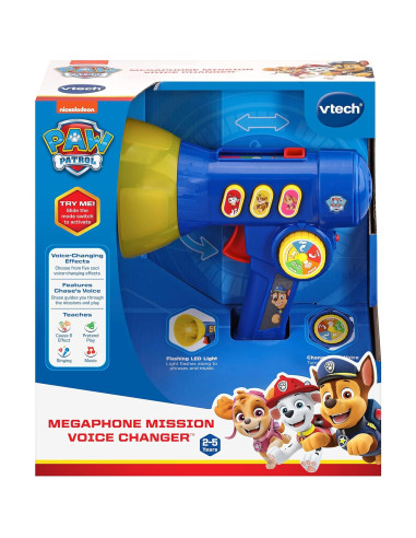 Megáfono VTech PAW Patrol con Cambiador de Voz, Azul