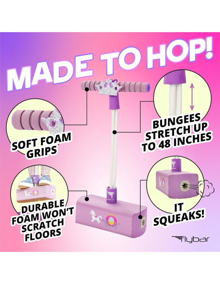 Pogo Jumper Flybar Mi Primer Pogo Rosa para Niños Pogo Jumper Flybar Mi Primer Pogo Rosa para Niños