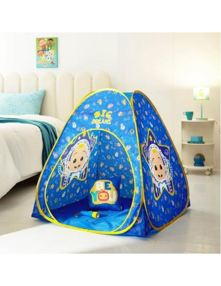 Conjunto de Dormir Cocomelon 3 Piezas con Tienda y Linterna Conjunto de Dormir Cocomelon 3 Piezas con Tienda y Linterna
