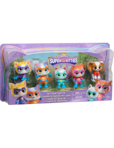 Set de Figuras SuperKitties Just Play 5 Piezas para Niños