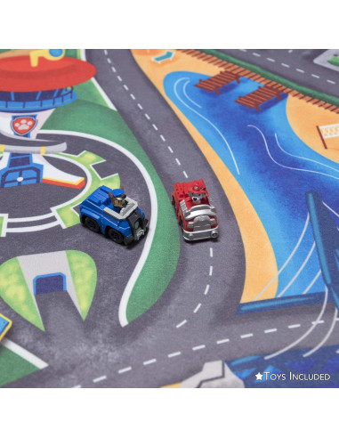 Alfombra Interactiva Gertmenian Paw Patrol 102x137cm con 2 Coches
