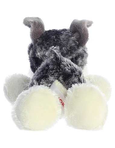 Aurora Mini Flopsie Stein Schnauzer Peluche 20 cm Gris