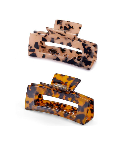 Clips de Garra para Cabello Textention - Diseño Francés 10.5x5.5cm