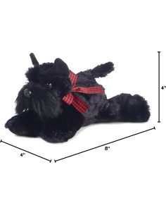 Peluche Scotty Aurora Mini Flopsie 20 cm Negro 2