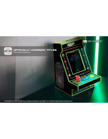 Máquina Arcade My Arcade Galaga Mini 2.4" Color Retro Máquina Arcade My Arcade Galaga Mini 2.4" Color Retro