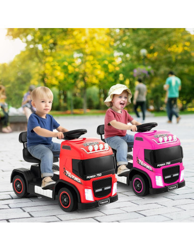 Coche Eléctrico HONEY JOY HJ-0963 Rosa 6V Ajustable