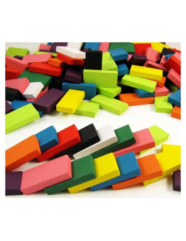 Dominó de Madera BlueSnail 240 Piezas 10 Colores Educativo