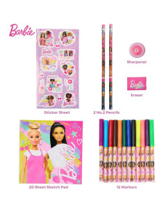 Conjunto de Actividades Barbie con Estuche y Suministros de Arte 2