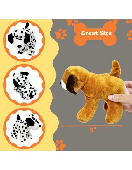 Perros de Peluche 4E's Surtido 12 Piezas 12,7 cm Perros de Peluche 4E's Surtido 12 Piezas 12,7 cm