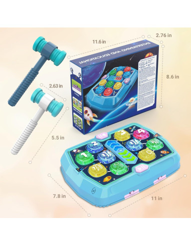 Juego de Martillo de Topo ANNKIE para Niños 3-10 Años