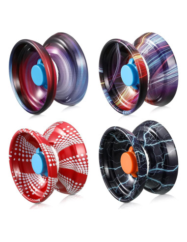 Yoyo Chalyna Responsable 4 Piezas Metal Trucos Niños