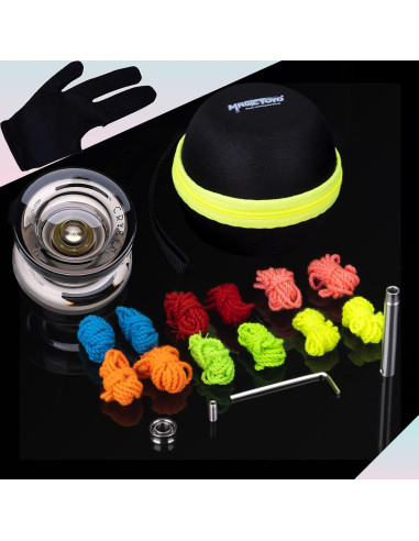 Yoyo Profesional MAGICYOYO K2 Cristal Negro + Cuerdas