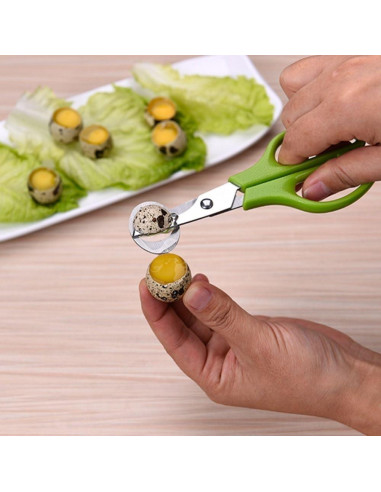 Tijeras de Acero Inoxidable Risprsulen para Huevos de Codorniz