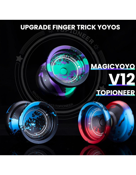 Yoyo Profesional MAGICYOYO V12 - Dedo, 12 Cuerdas, Metal Yoyo Profesional MAGICYOYO V12 - Dedo, 12 Cuerdas, Metal