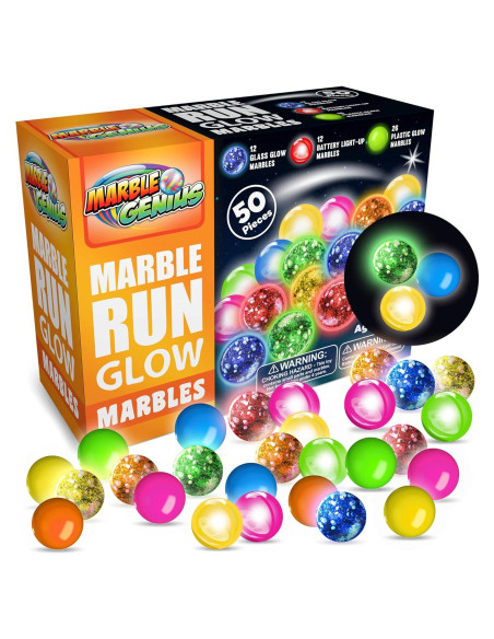 Canicas que Brillan en la Oscuridad Marble Genius - 50 Piezas Canicas que Brillan en la Oscuridad Marble Genius - 50 Piezas