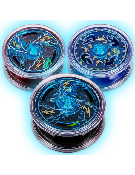 Yoyos Metálicos Iluminados ArtCreativity Set de 3 para Niños Yoyos Metálicos Iluminados ArtCreativity Set de 3 para Niños