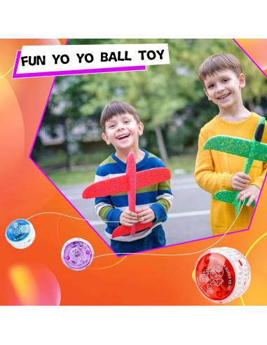 100 Pelotas Yo Yo Iluminadas LED Octaday para Niños