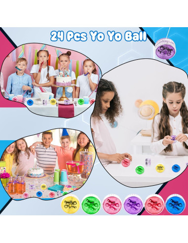 Paquete de 24 Yo-Yos LED Coloridos Drayear para Niños