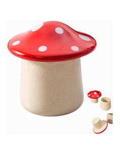 Plato de Mantequilla Cerámica ProfKitSong Hongo Rojo 11.2cm